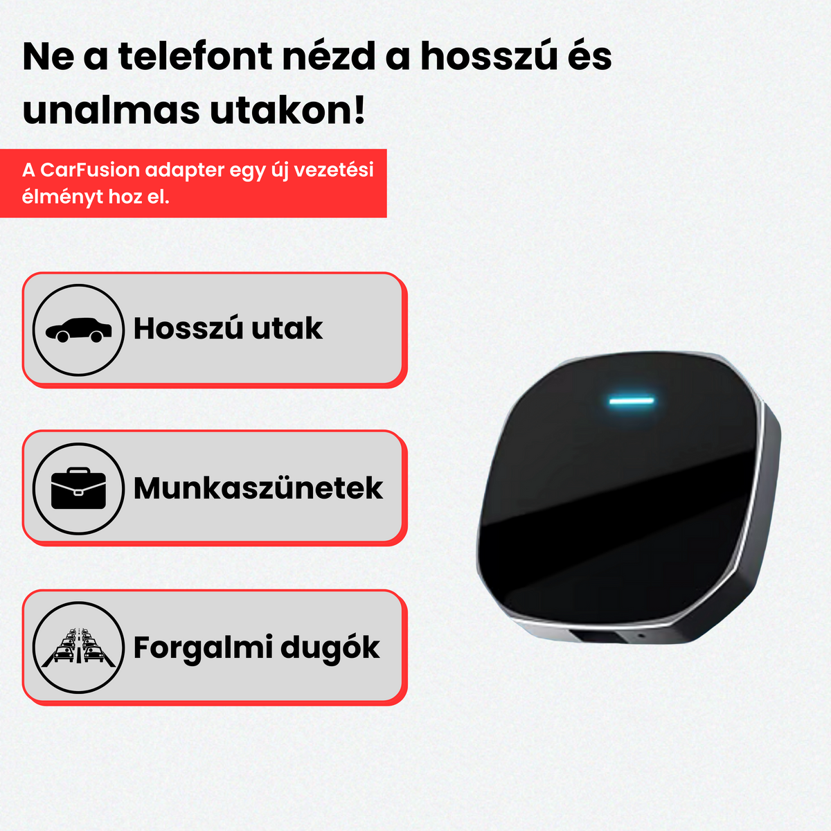 CarFusion™ - CarPlay & Android Auto - Multimédia adapter