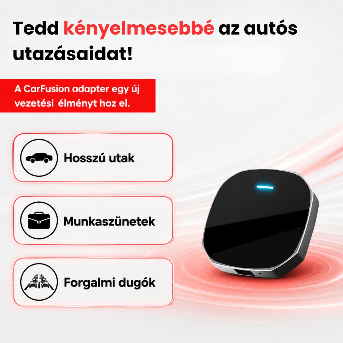 CarFusion™ - CarPlay & Android Auto - Multimédia adapter