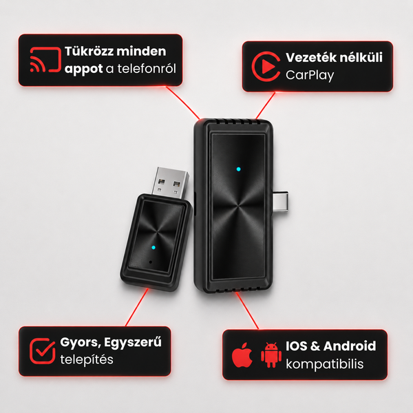 CarFusion™ Pro - Autós telefontükröző adapter