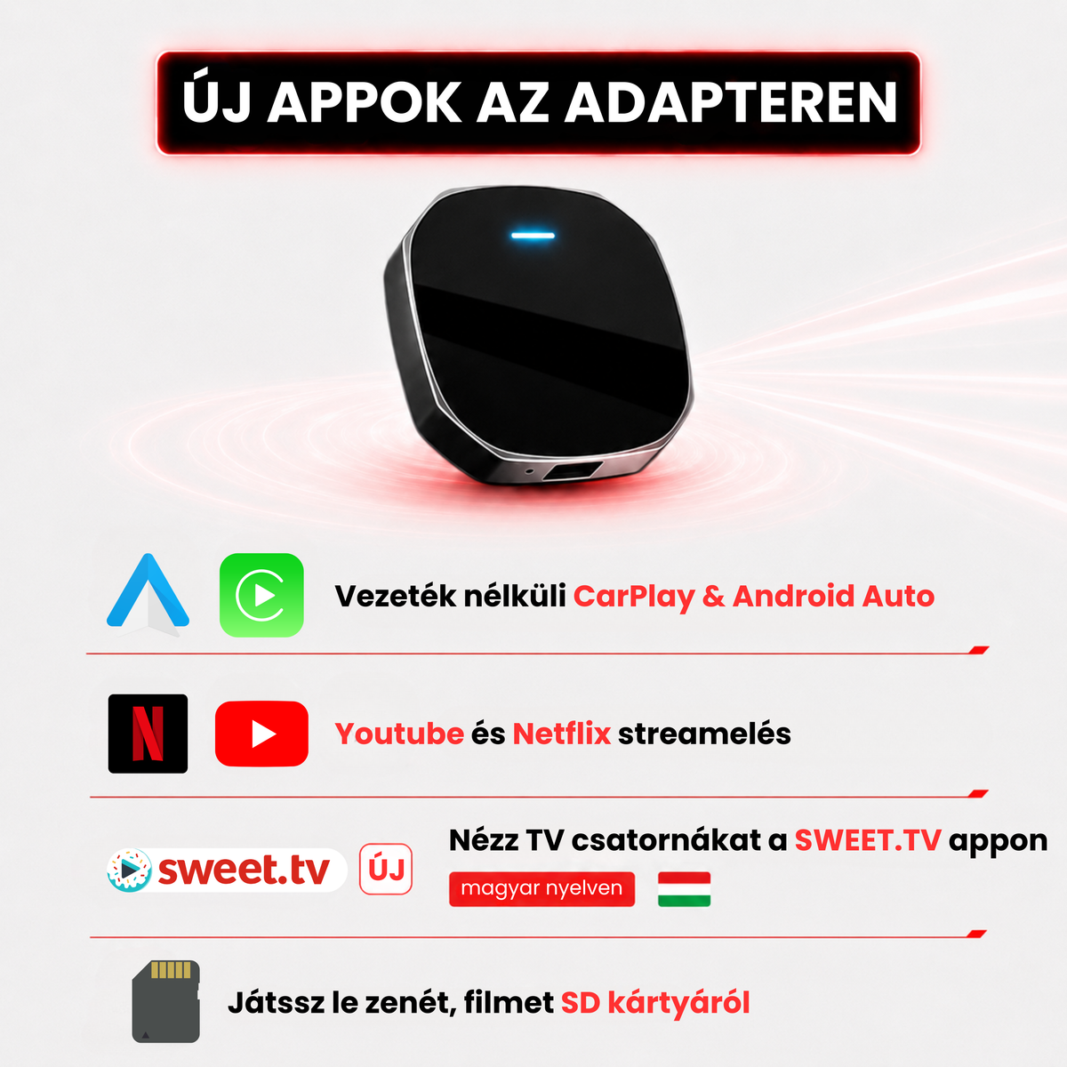 CarFusion™ - CarPlay & Android Auto - Multimédia adapter